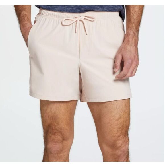 VRST Men's 5 Inch Everyday Woven Nylon Shorts-light pink relaxed fit sz L NWT - Picture 1 of 9